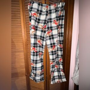 Rudolph Plaid Pajama pants.